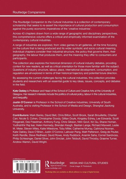 Produktbild: The Routledge Companion to the Cultural Industries
