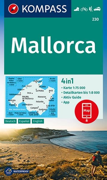 Produktbild: KOMPASS Wanderkarte 230 Mallorca 1:75.000