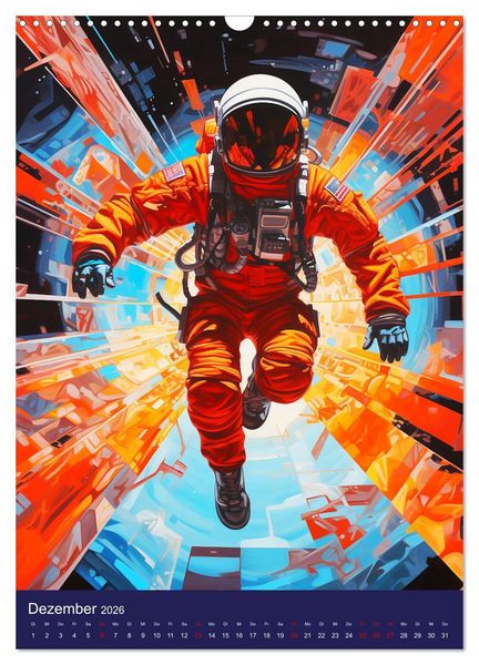 Produktbild: Our future in space. Pulsierendes Leben auf neuen Planeten (Wandkalender 2026 DIN A3 hoch), CALVENDO Monatskalender