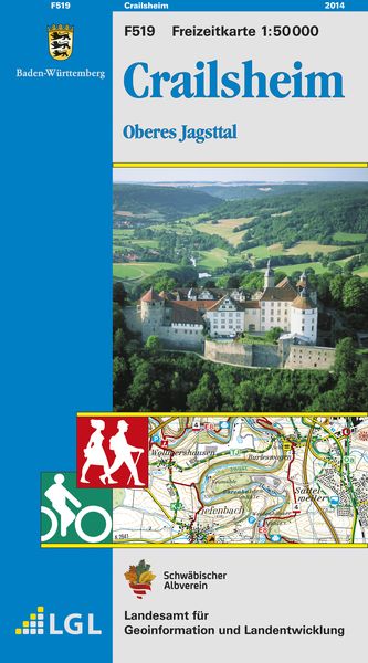 Produktbild: LGL BW 50 000 Crailsheim Freizeitkarte