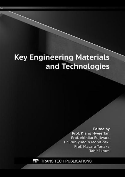 Produktbild: Key Engineering Materials and Technologies