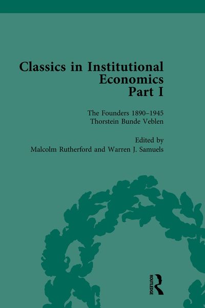 Produktbild: Classics in Institutional Economics, Part I, Volume 1
