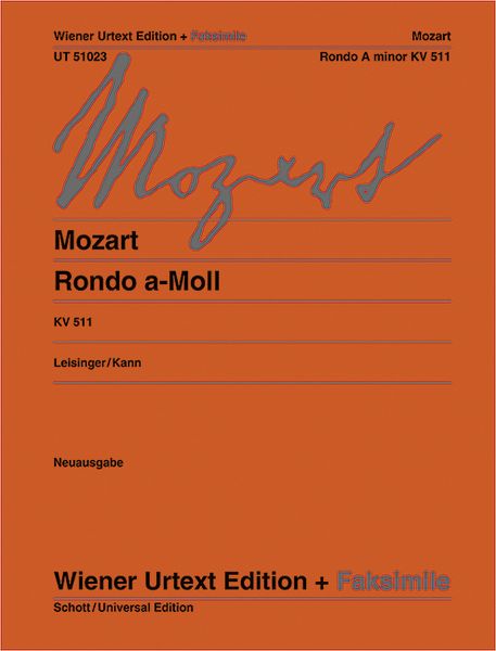 Produktbild: Mozart, W: Rondo a-Moll