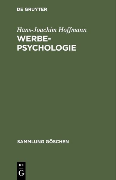 Produktbild: Werbepsychologie