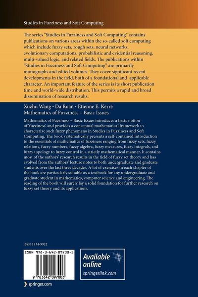 Produktbild: Mathematics of Fuzziness&mdash;Basic Issues
