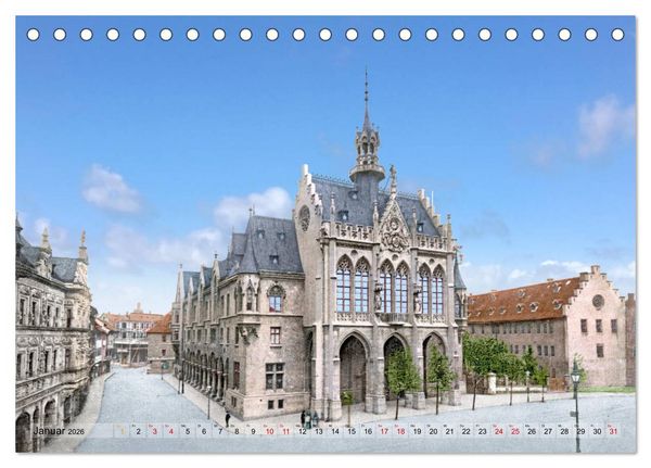 Produktbild: Th&uuml;ringen um das Jahr 1900 &ndash; Fotos neu restauriert und detailcoloriert. (Tischkalender 2026 DIN A5 quer), CALVENDO Monatskalender