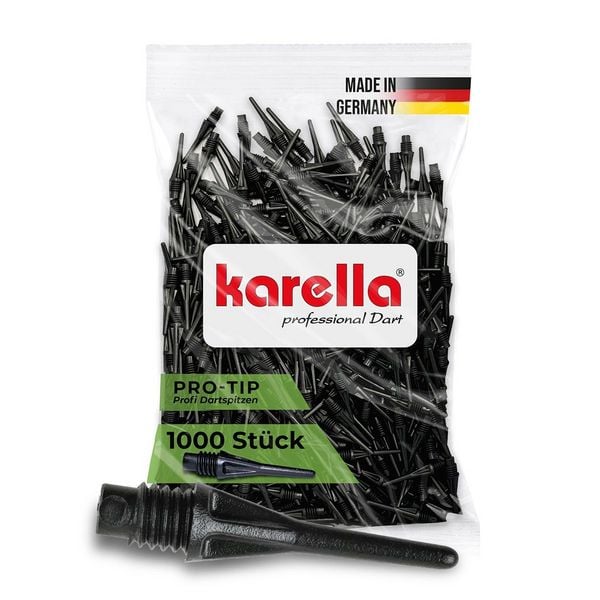 Produktbild: Karella 8051.01 - Softspitzen PRO-TIP 1000 St&uuml;ck schwarz 2BA