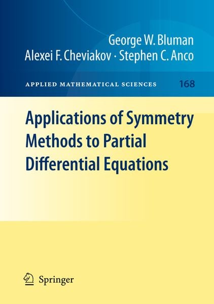 Produktbild: Applications of Symmetry Methods to Partial Differential Equations