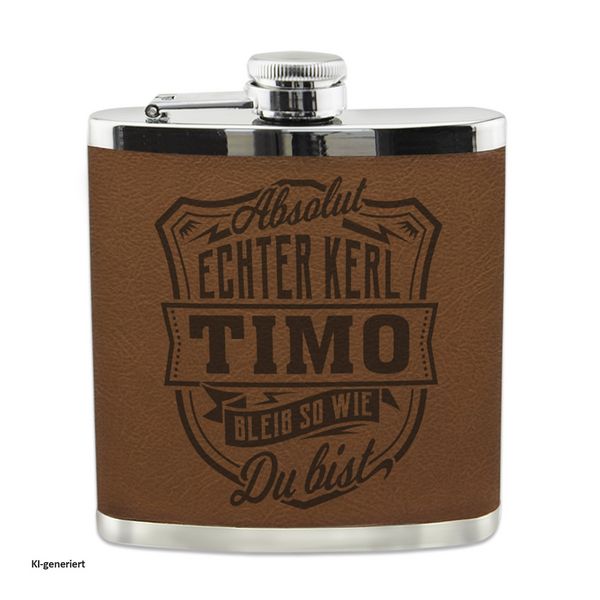 Produktbild: HTI-Living Echter Kerl Flachmann Timo Echter Kerl Flachmann Timo