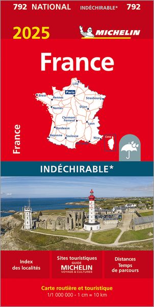 Michelin Frankreich 2025 (widerstandsfähig), Karte von Collectif Michelin, Michelin, 9782067264939