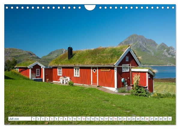 Produktbild: Lofoten Vester&aring;len (Wandkalender 2026 DIN A4 quer), CALVENDO Monatskalender