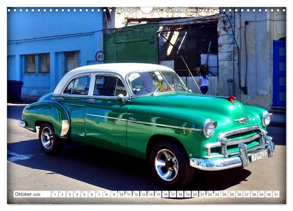 Produktbild: Chevy '50 - Mit 75 unterwegs in Kuba (Wandkalender 2026 DIN A3 quer), CALVENDO Monatskalender