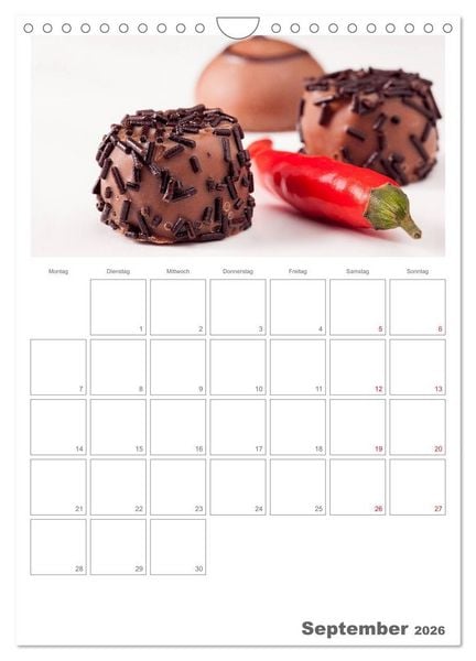 Produktbild: Kulinarische Kompositionen - Terminplaner (Wandkalender 2026 DIN A4 hoch), CALVENDO Monatskalender