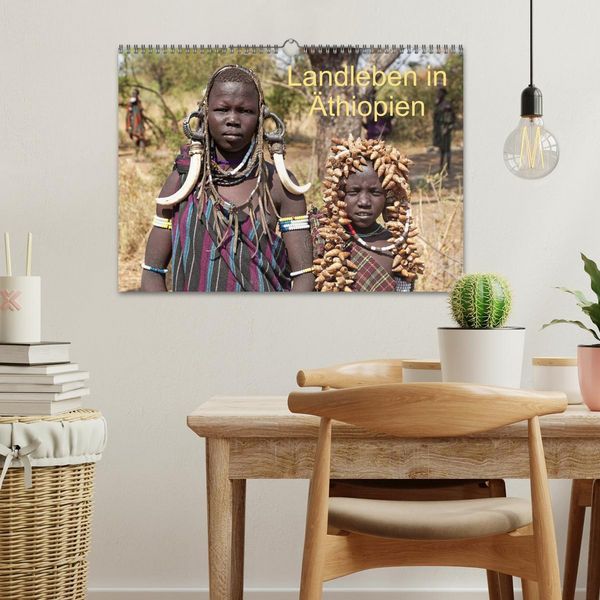 Produktbild: Landleben in &Auml;thiopien (Wandkalender 2026 DIN A3 quer), CALVENDO Monatskalender