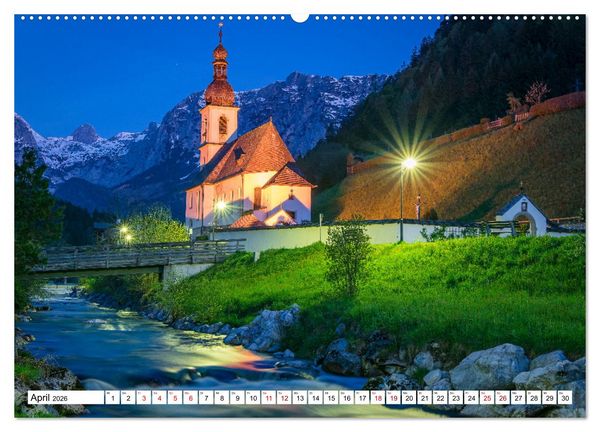 Produktbild: Berchtesgadener Alpen - Landschaften zum Tr&auml;umen (hochwertiger Premium Wandkalender 2026 DIN A2 quer), Kunstdruck in Hochglanz