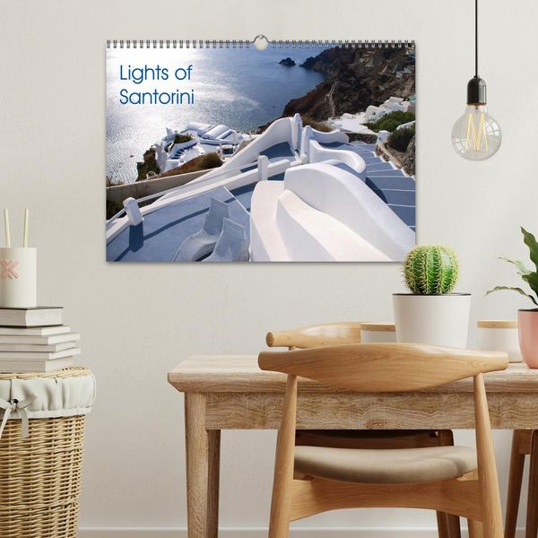 Produktbild: Lights of Santorini (Wall Calendar 2026 DIN A3 landscape), CALVENDO 12 Month Wall Calendar