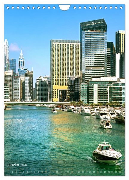 Produktbild: &Eacute;mirats Arabes Unis &ndash; Points forts urbains (Calendrier mural 2026 DIN A4 horizontal), CALVENDO calendrier mensuel