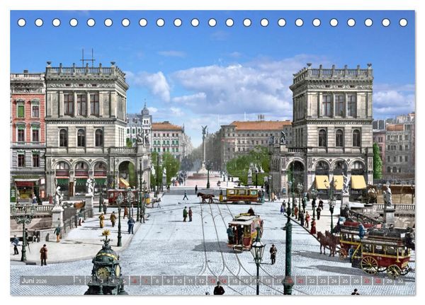 Produktbild: Berlin zur Kaiserzeit &ndash; Fotos neu restauriert und detailkoloriert (Tischkalender 2026 DIN A5 quer), CALVENDO Monatskalender