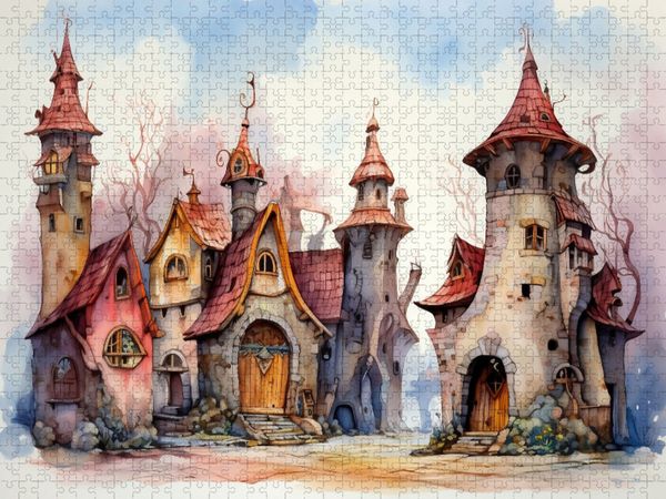 Produktbild: CALVENDO Puzzle Ein Motiv aus dem Kalender "Kuriose H&auml;user" | 2000 Teile Lege-Gr&ouml;&szlig;e 90x67cm Foto-Puzzle f&uuml;r gl&uuml;ckliche Stunden