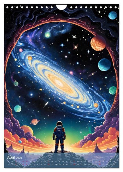 Produktbild: Weltraumtr&auml;ume (Wandkalender 2026 DIN A4 hoch), CALVENDO Monatskalender