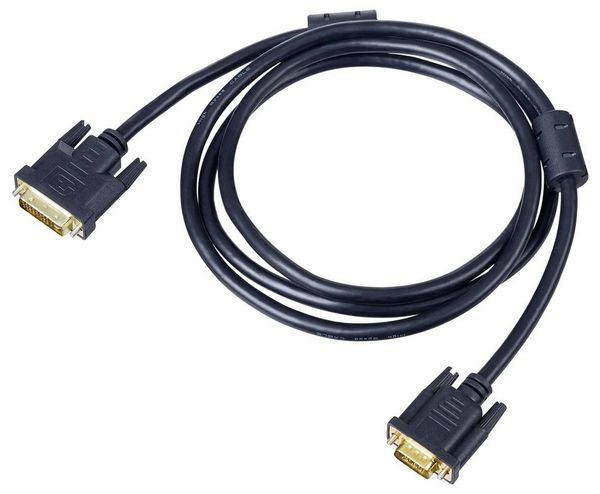 Produktbild: Akyga Anschlusskabel 1.8m Schwarz AK-AV-03 DVI-Kabel