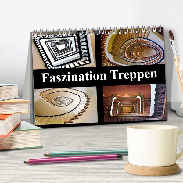 Produktbild: Faszination Treppen (Tischkalender 2026 DIN A5 quer), CALVENDO Monatskalender