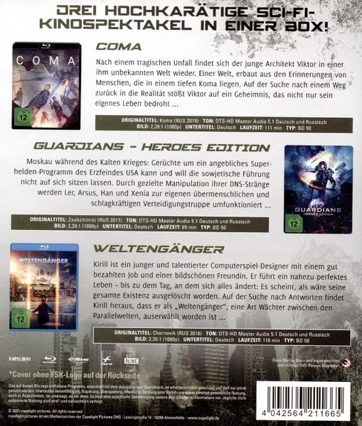 Produktbild: SCI-FI & ACTION-BOX - 3 fantastische Sci-Fi-Hits auf 3 Blu-rays! [3 BRs]
