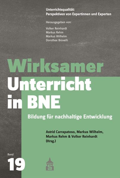 Produktbild: Wirksamer Unterricht in BNE