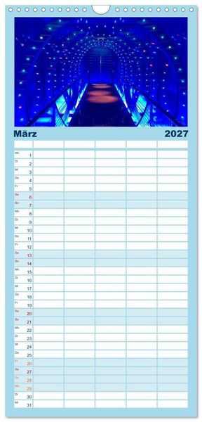 Produktbild: Familienplaner 2027 - Kreuzfahrtpiraten mit 5 Spalten (Wandkalender, 21 x 45 cm) CALVENDO