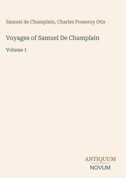 Produktbild: Voyages of Samuel De Champlain