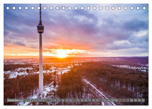 Produktbild: Stuttgart - Bilder einer Stadt 2026 (Tischkalender 2026 DIN A5 quer), CALVENDO Monatskalender