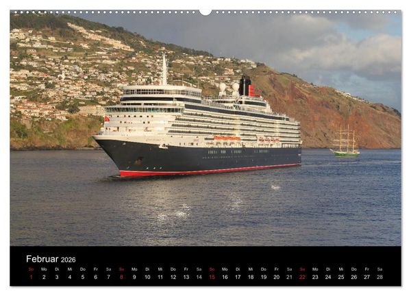 Produktbild: Kreuzfahrtschiffe in Europa (hochwertiger Premium Wandkalender 2026 DIN A2 quer), Kunstdruck in Hochglanz