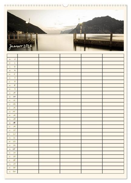Produktbild: Der Gardasee im Norden - Familienplaner 2026 (hochwertiger Premium Wandkalender 2026 DIN A2 hoch), Kunstdruck in Hochglanz