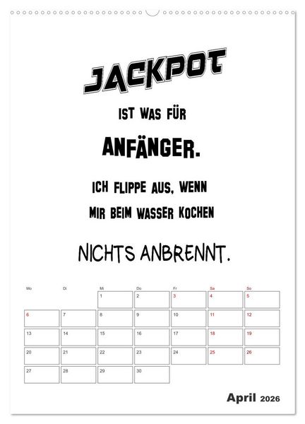 Produktbild: Spr&uuml;che f&uuml;r die K&uuml;che. Mit Jahresplaner (hochwertiger Premium Wandkalender 2026 DIN A2 hoch), Kunstdruck in Hochglanz