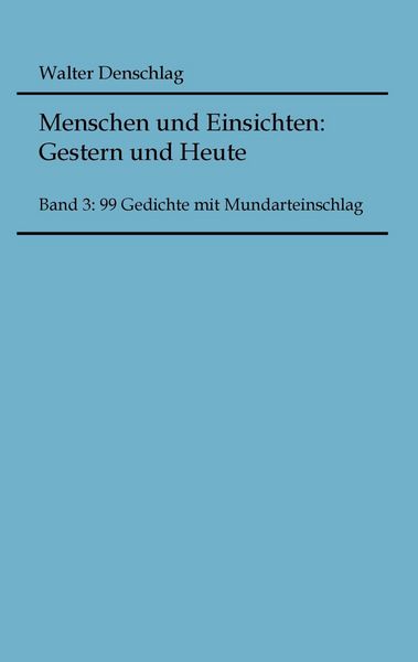 Produktbild: Menschen und Einsichten: Gestern und Heute
