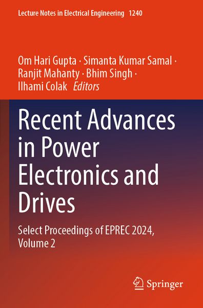 Produktbild: Recent Advances in Power Electronics and Drives