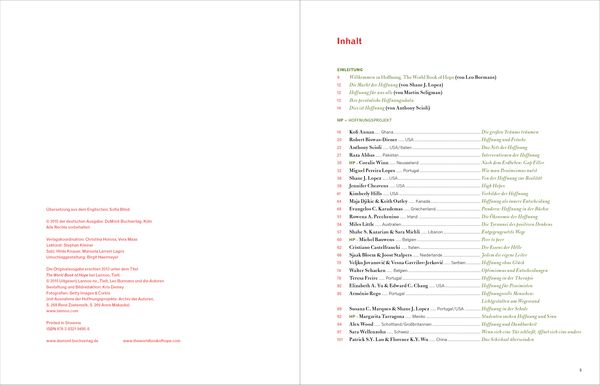 Produktbild: Hoffnung. The World Book of Hope