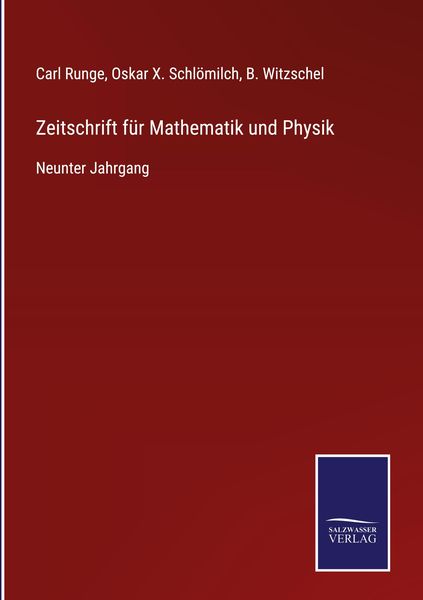 Produktbild: Zeitschrift f&uuml;r Mathematik und Physik