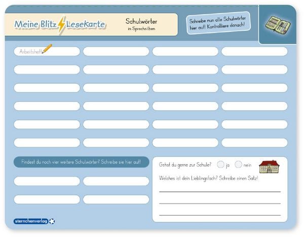 Produktbild: Meine Blitzlesekarten Set 3 zur Lesef&ouml;rderung (3 Lerntafeln mit Stift)