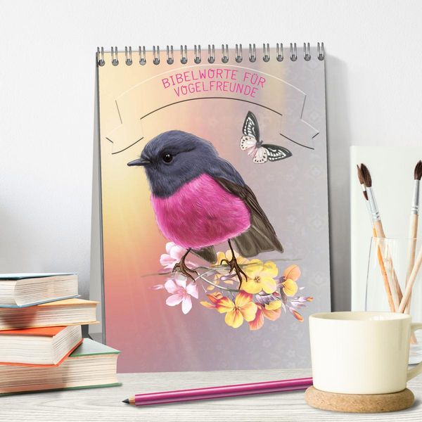 Produktbild: Bibelworte f&uuml;r Vogelfreunde (Tischkalender 2026 DIN A5 hoch), CALVENDO Monatskalender