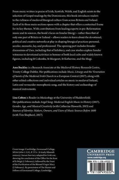 Produktbild: Music and Liturgy in Medieval Britain and Ireland