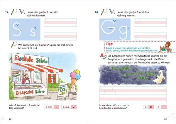 Produktbild: Lesel&ouml;wen Lernhilfen - Schreiben lernen - 1. Klasse