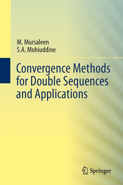 Produktbild: Convergence Methods for Double Sequences and Applications