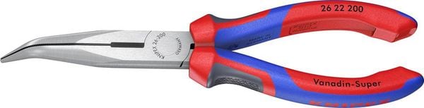 Produktbild: Knipex 26 22 200 Werkstatt Flachrundzange 40&deg; gebogen Vanadium Elektrostahl 200mm