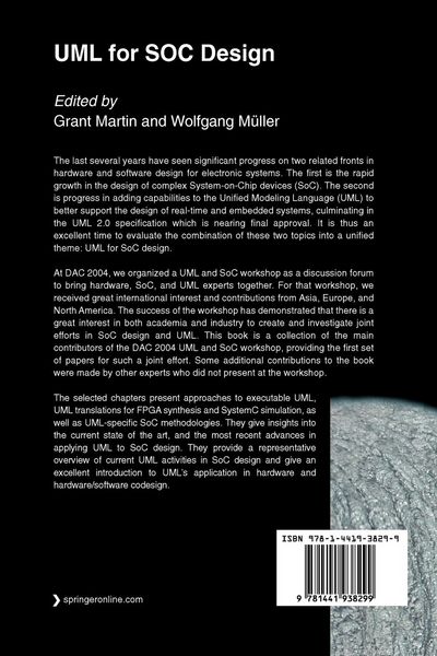 Produktbild: UML for SOC Design