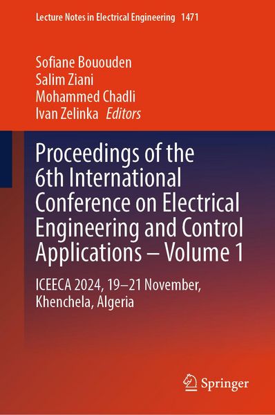 Produktbild: Proceedings of the 6th International Conference on Electrical Engineering and Control Applications - Volume 1
