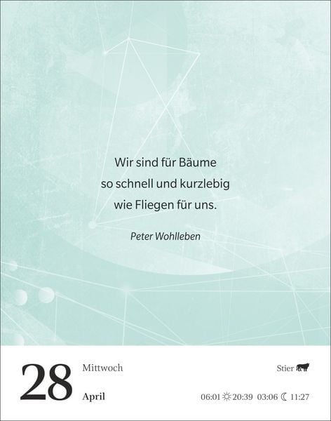 Produktbild: Gute Gedanken tanken Tagesabrei&szlig;kalender 2027 - Denkanst&ouml;&szlig;e f&uuml;r das ganze Jahr