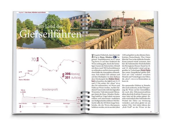 KOMPASS Radreiseführer Weser-Radweg
