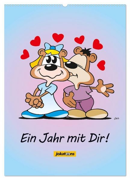 Produktbild: Ein Jahr mit Dir! (Wandkalender 2026 DIN A2 hoch), CALVENDO Monatskalender