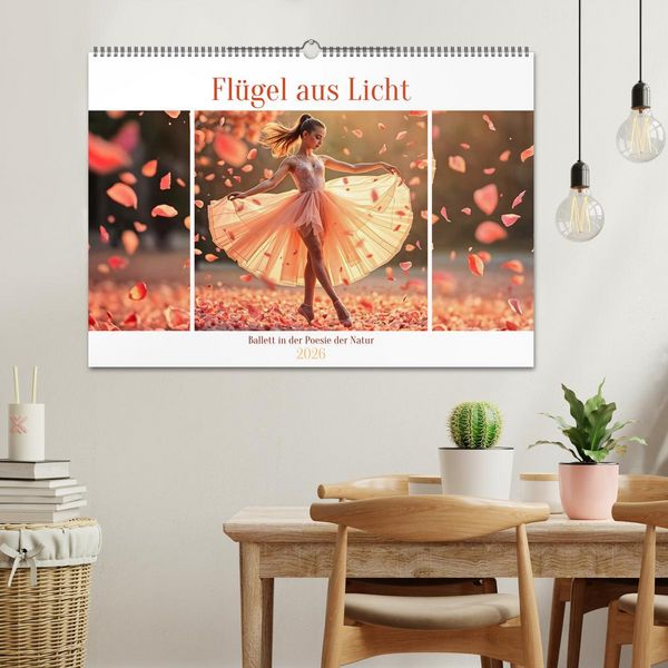 Produktbild: Fl&uuml;gel aus Licht - Ballett in der Poesie der Natur (Wandkalender 2026 DIN A2 quer), CALVENDO Monatskalender